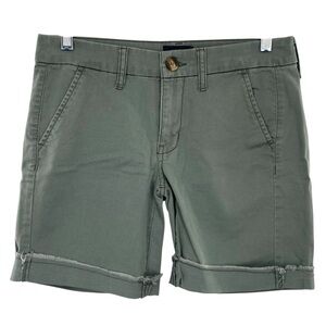 American Eagle Olive Green Boyfriend Stretch Shorts